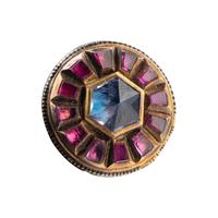 A Continental Gold, Jeweled and Enamel Decorated "Surprise" Compass-Ring