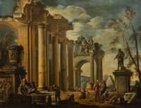 Architectural Capriccio with Figures