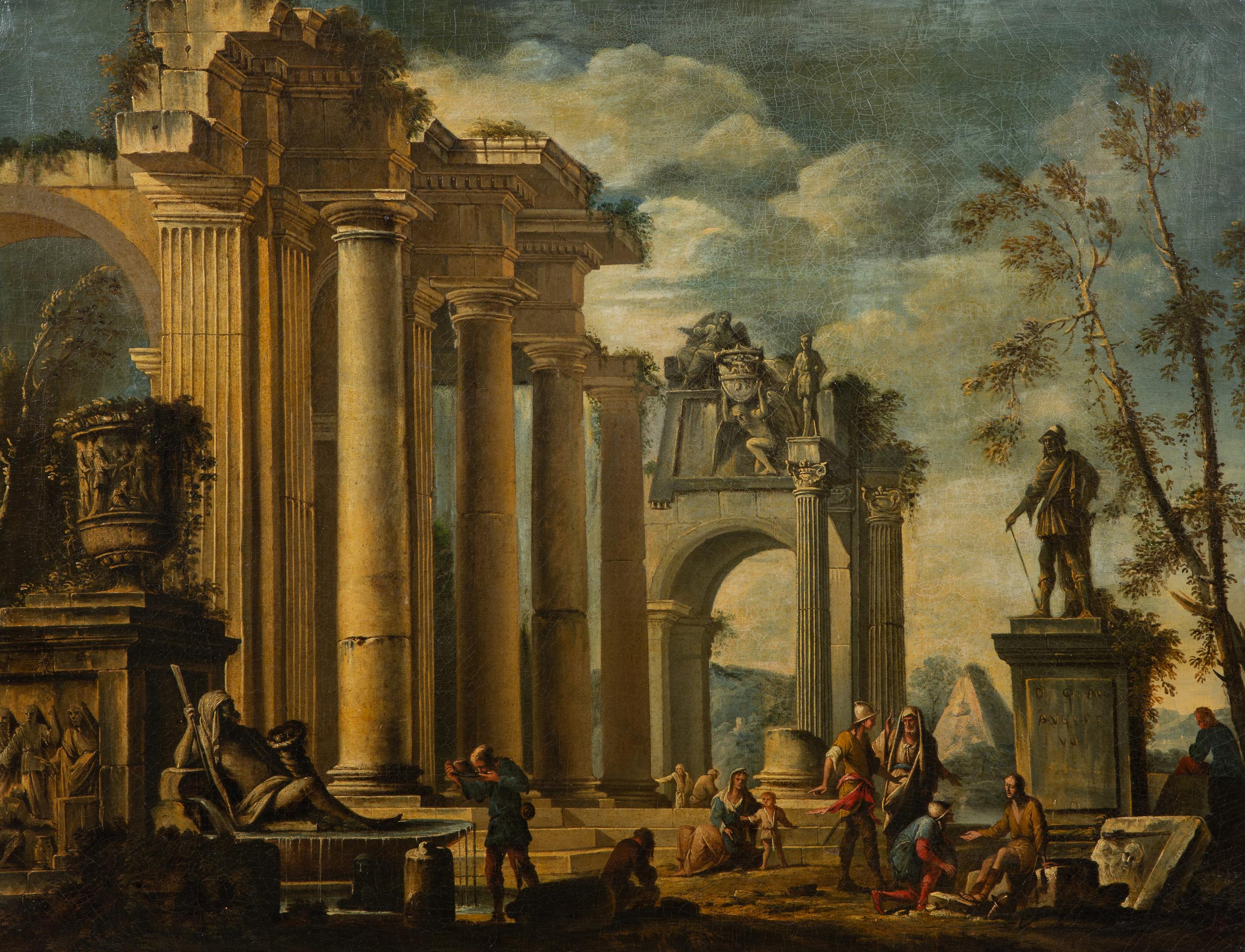Architectural Capriccio with Figures