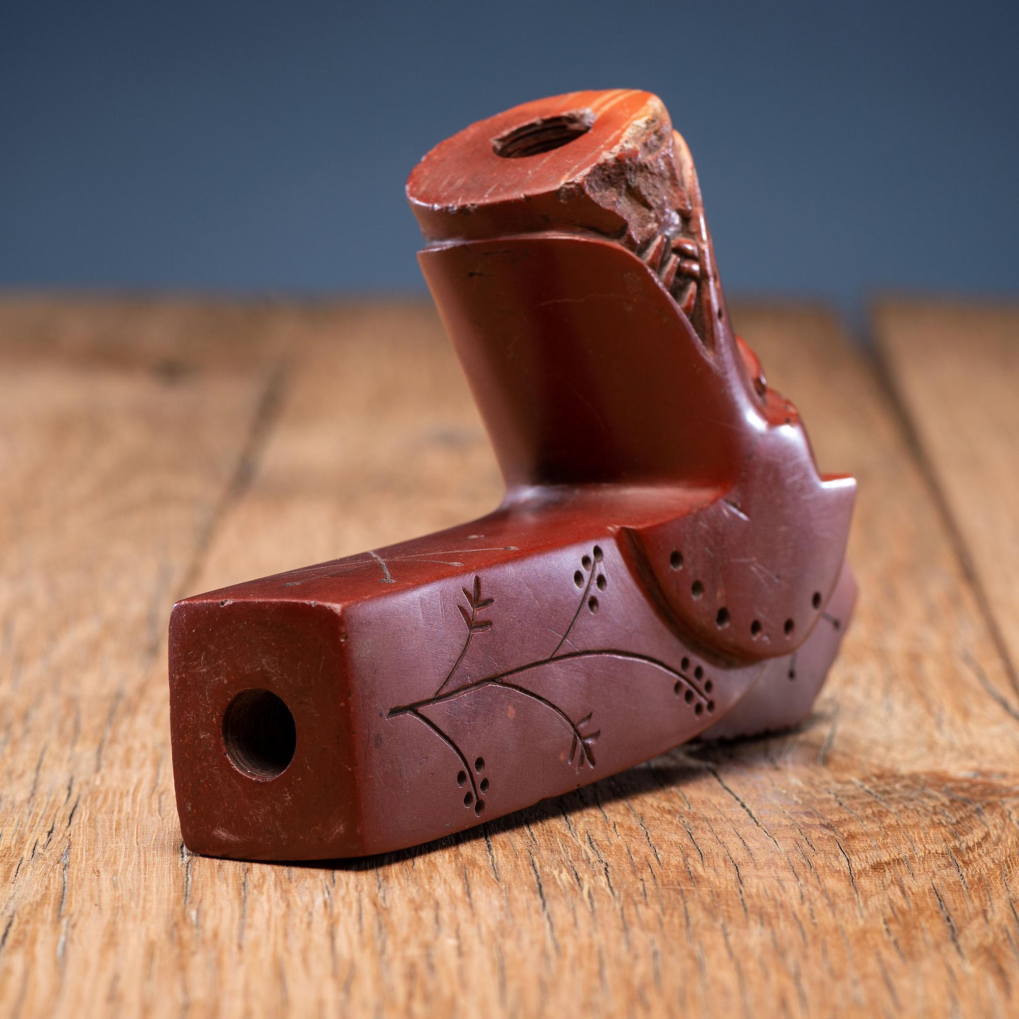 Western Great Lakes Catlinite Pipe Bowl