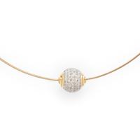 Diamond and Yellow Gold Necklace