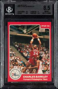 A 1984-85 Star Charles Barkley Rookie Basketball Card No. 202 (BGS 8.5)