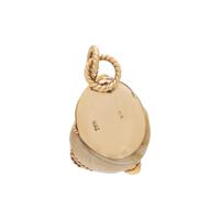 MAZ, SHELL, CITRINE, AND YELLOW GOLD PENDANT
