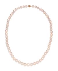 CULTURED SOUTH SEA PEARL AND DIAMOND NECKLACE