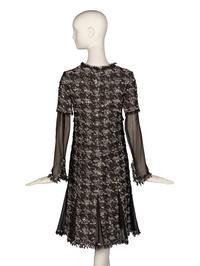Chanel Pleated Tweed Dress