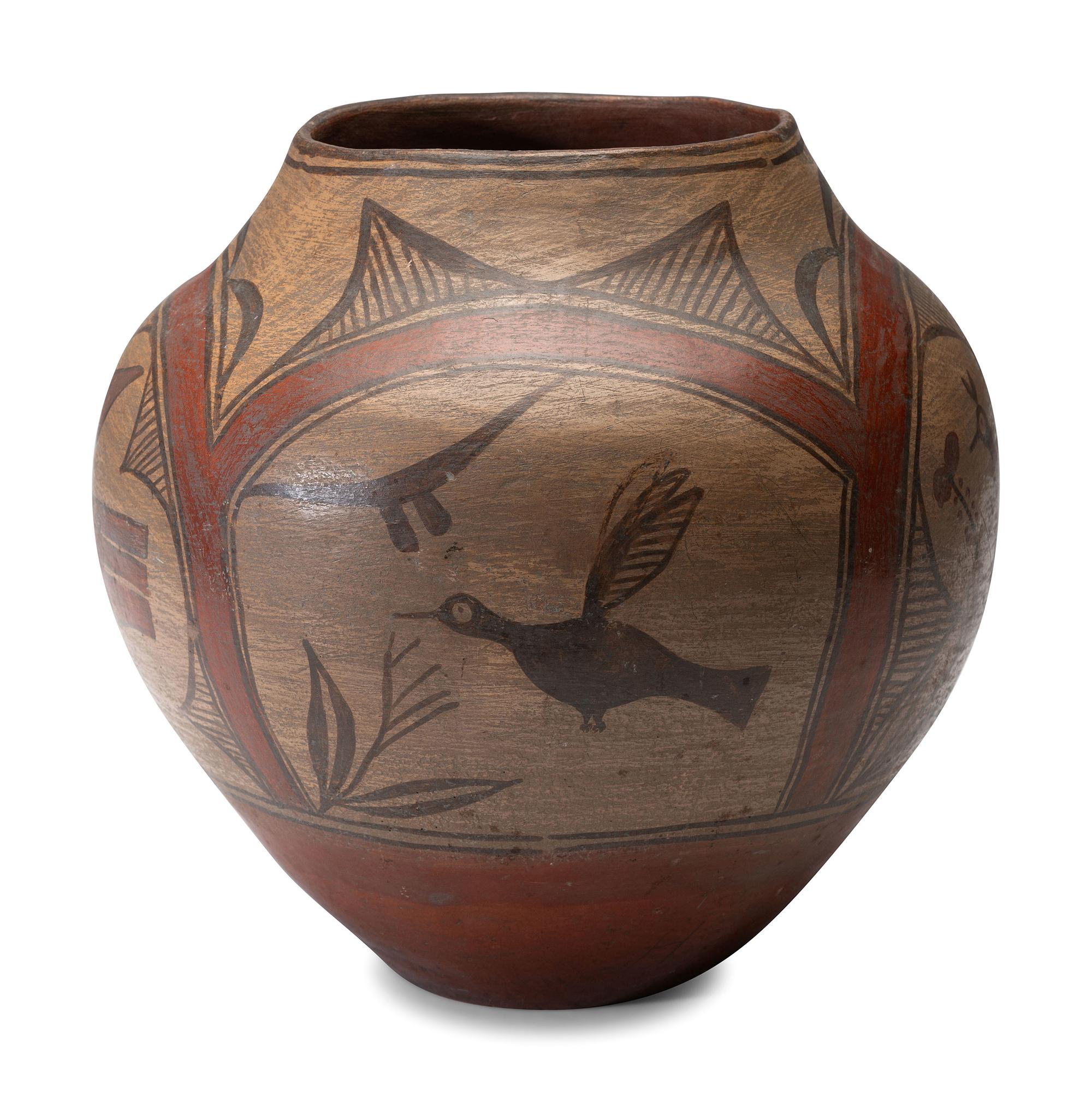 Zia Polychrome Pottery Jar