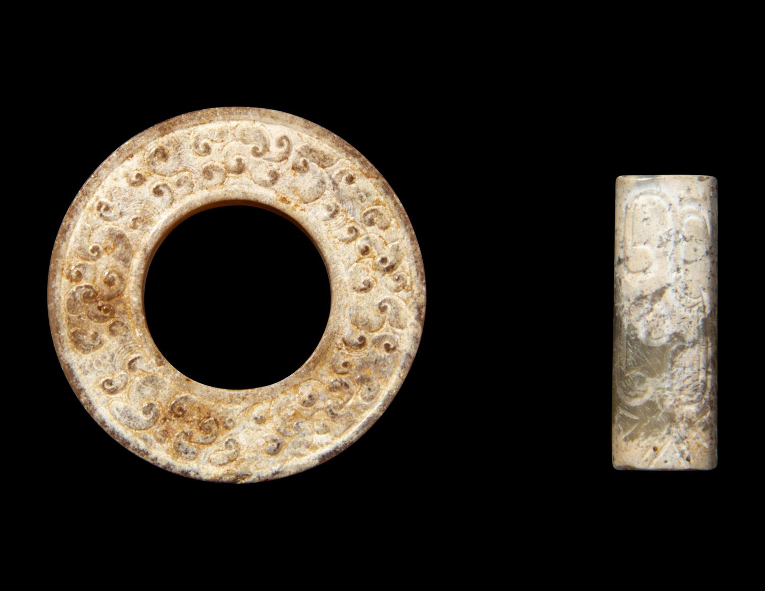 Four Chinese Archaistic Jade Carvings