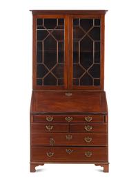 A George III Mahogany Secretary Bookcase