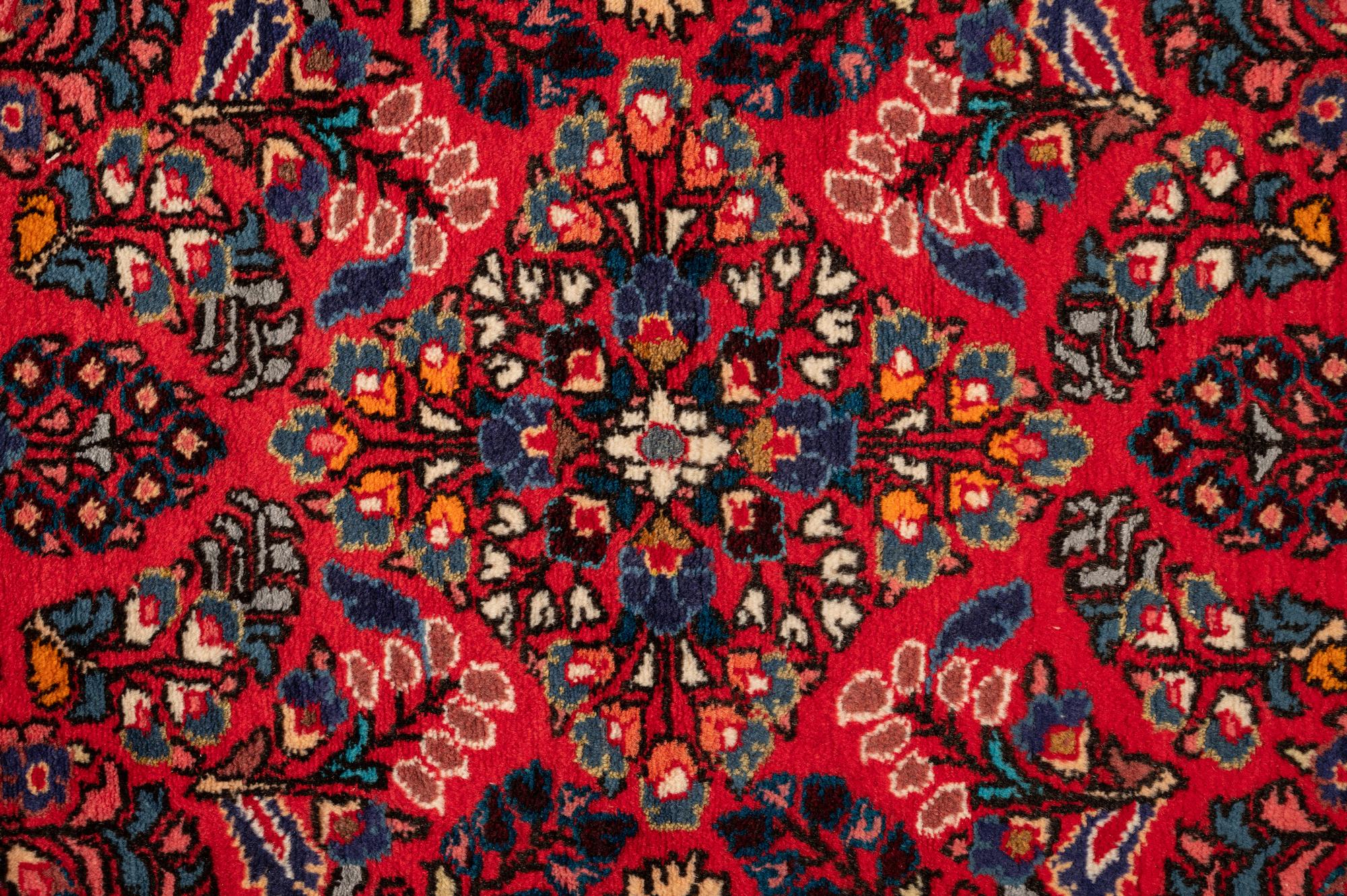 Three Indo-Persian Wool Mats and a Persian Pictorial Wool Mat