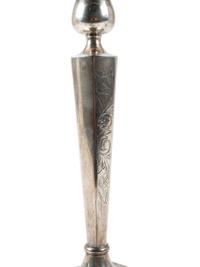 A Pair of American Silver Candlesticks