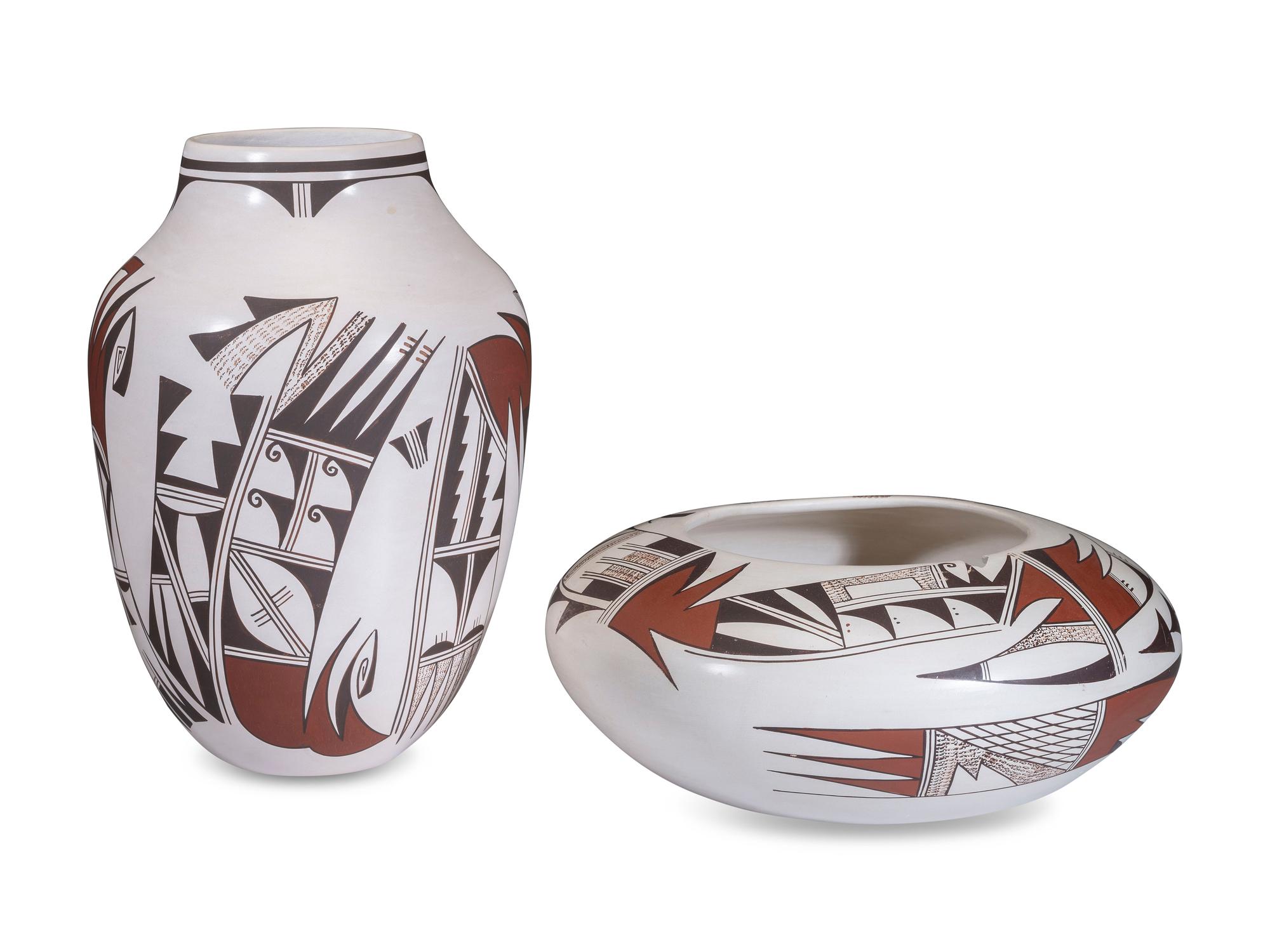Polychrome Pottery Jars