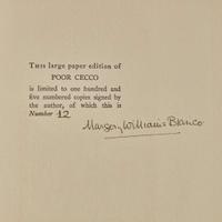 [Children's & Illustrated] [Rackham, Arthur] Bianco, Margery Williams Poor Cecco