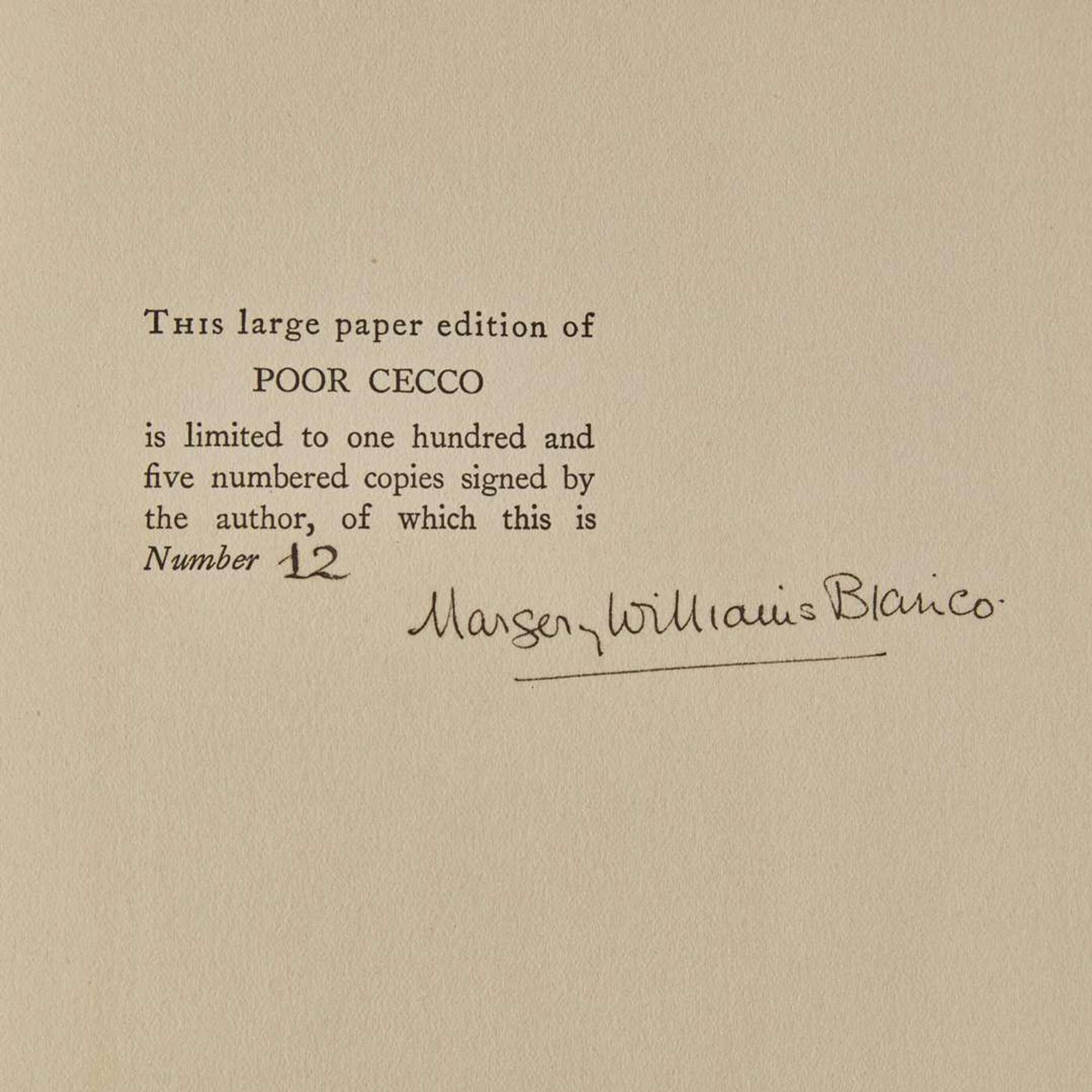 [Children's & Illustrated] [Rackham, Arthur] Bianco, Margery Williams Poor Cecco