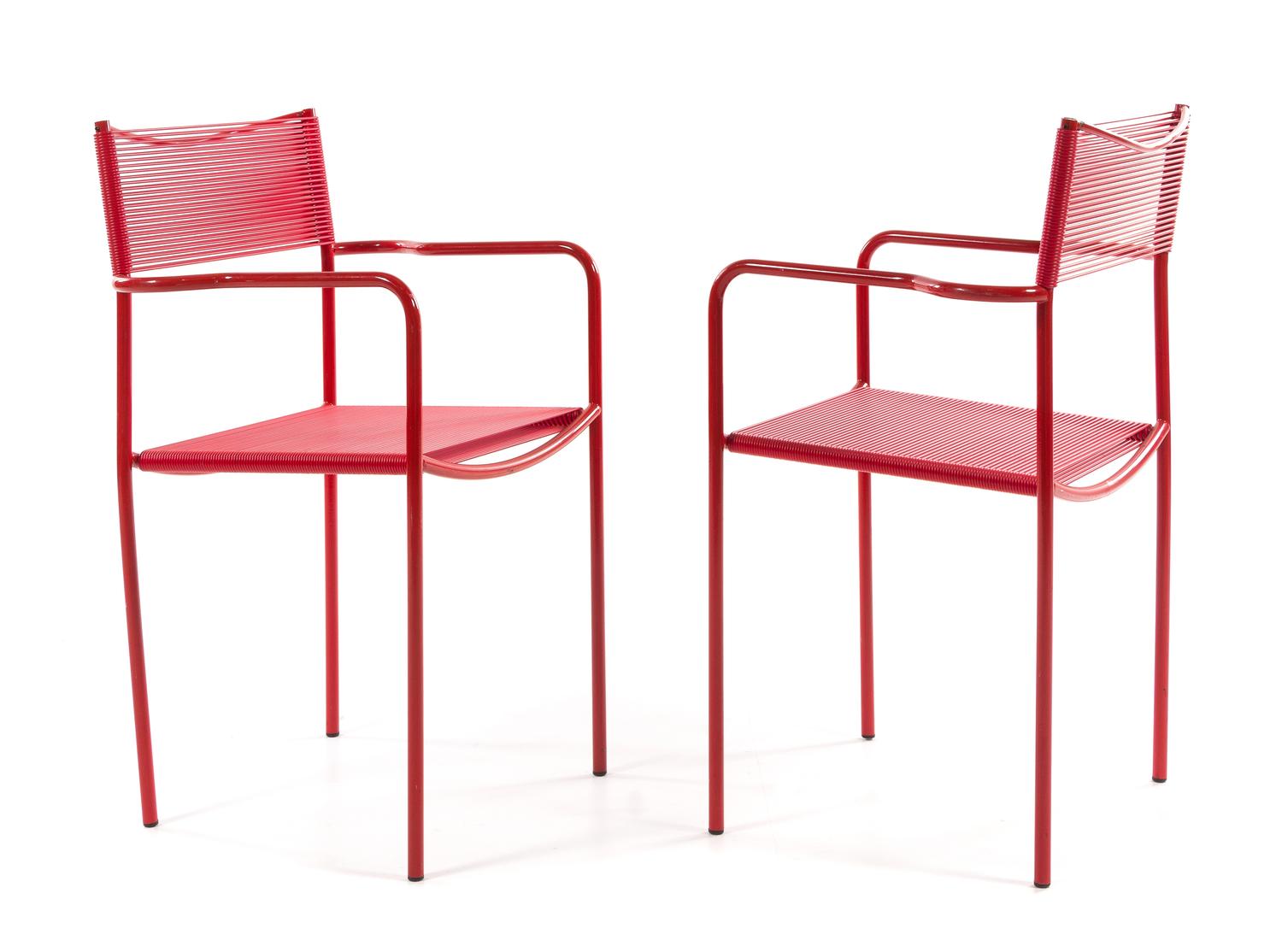Giandomenico Belotti (Italian, 1922-2004), ALIAS, designed in 1979, a set of six Spaghetti chairs