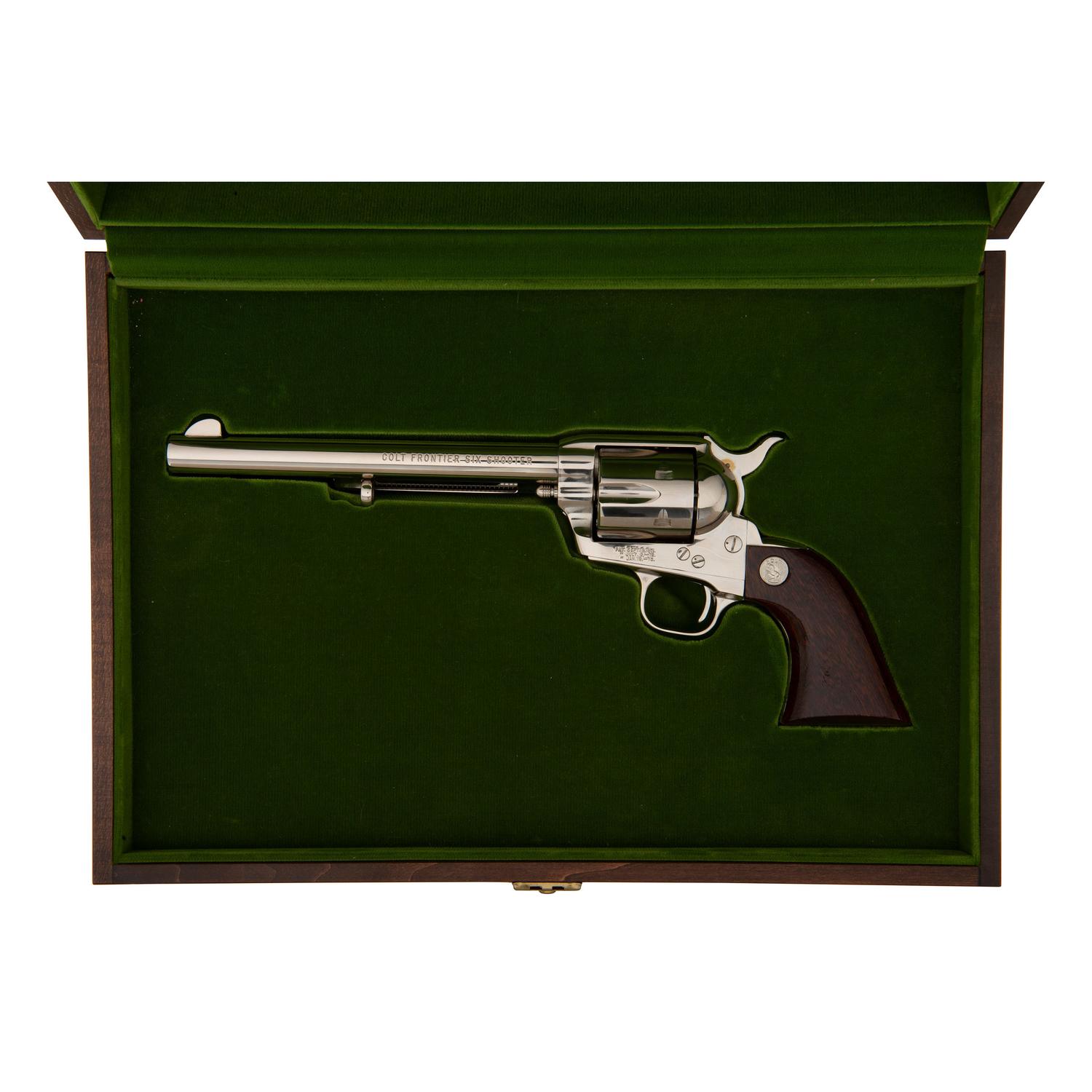 *Colt Frontier Six Shooter Single Action Army Black Powder Frame in Wood Case