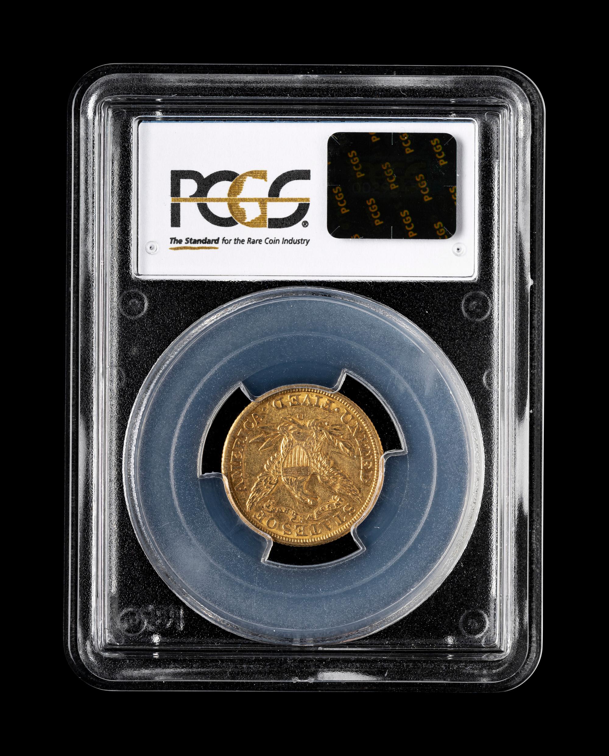 An 1894-O Liberty Head $5 Gold Coin (PCGS AU55)
