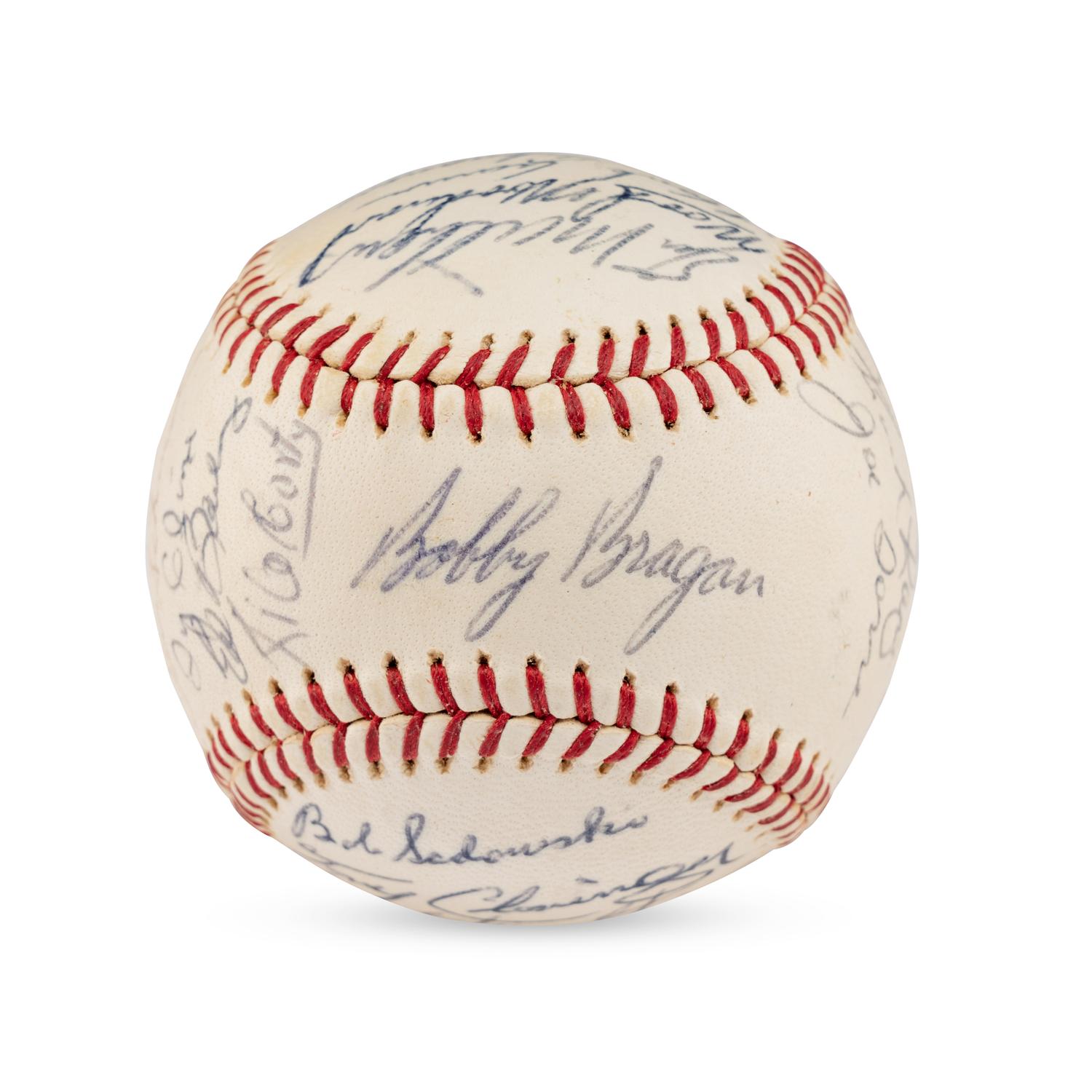 A 1964 Milwaukee Brewers Team Signed Autograph Baseball