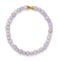 LAVENDER JADE BEAD NECKLACE