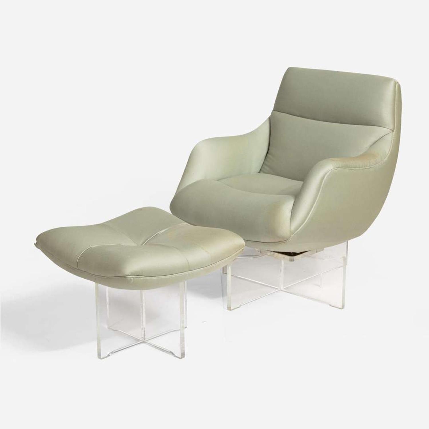 Vladimir Kagan (American, 1927-2016) Cosmos Lounge Chair and Ottoman, Models P112A and P7054, Vladimir Kagan Designs, Inc., Circa 1970