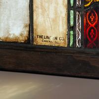Framed window with Gothic arch
