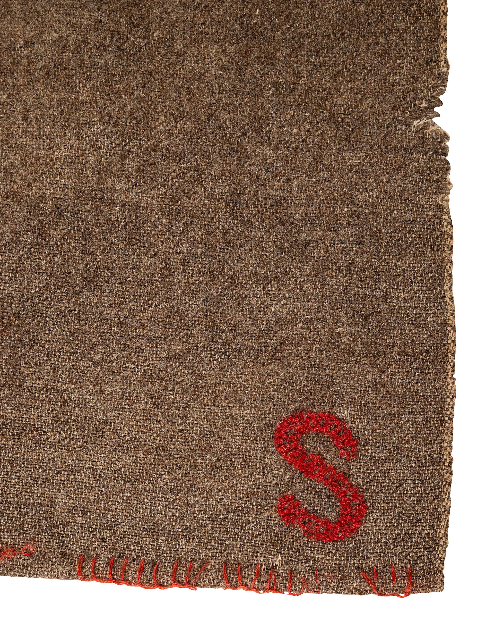 [CIVIL WAR]. Blanket attributed to having been used by 2nd Lieutenant H.B. Sanford, Company G, 92nd New York Infantry.