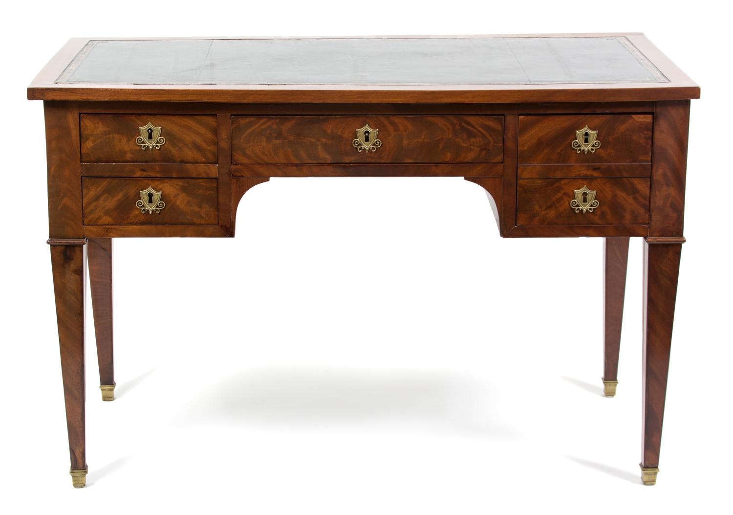 A Louis-Philippe Mahogany Bureau Plat Height 29 x length 44 inches. — 19TH CENTURY