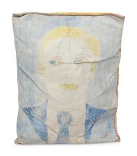 Man and Vase (two-sided pillow painting)