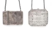 Two American Silver Calling Card Cases