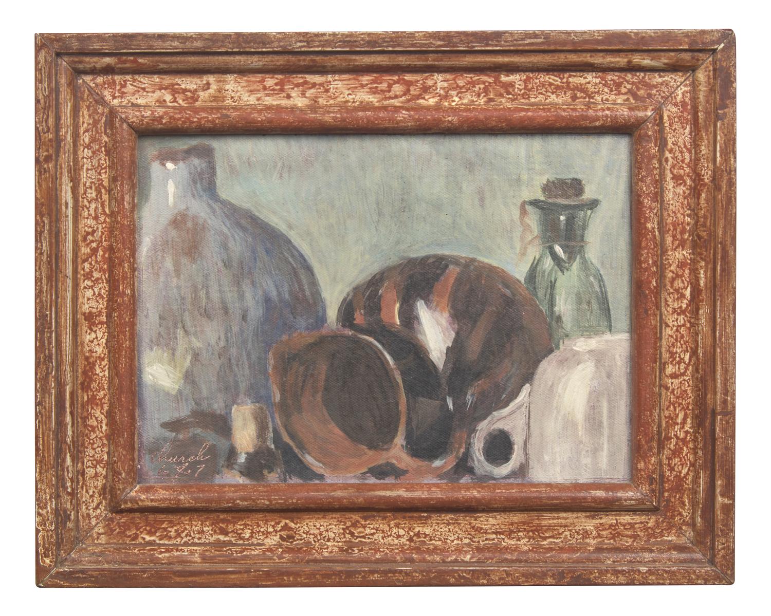 The Cork ; together with four Still Lifes with Crockery (Five Works)