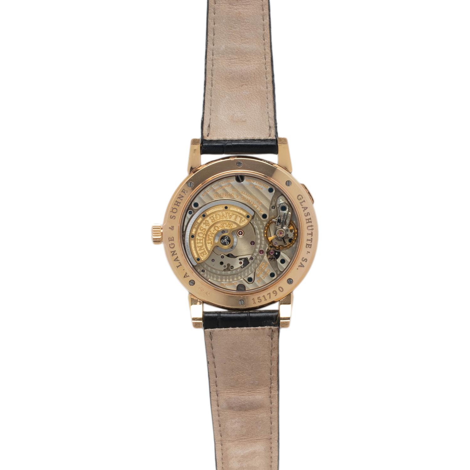 A STUNNING A. LANGE & SÖHNE, REF. 309.031 18K PINK GOLD 'GRAND LANGEMATIK' WRISTWATCH
