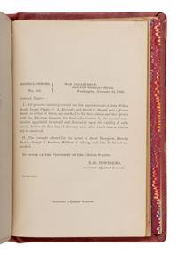 [Lincoln, Abraham (1809-1865), et al.]. A nearly complete run of over 1,000 General Orders from the War Department Adjutant General's Office during the Civil War years. Washington, D.C., [Government Printing Office], 1861-1865.