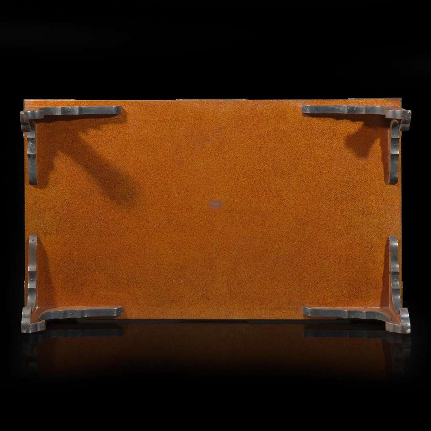 A very finely-decorated Japanese lacquer low writing table 日本漆器时绘炕桌 Meiji to Taisho period ?????