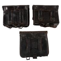 Lot of Three U.S. Pattern 1861 Cartridge Boxes (Two with Plates)