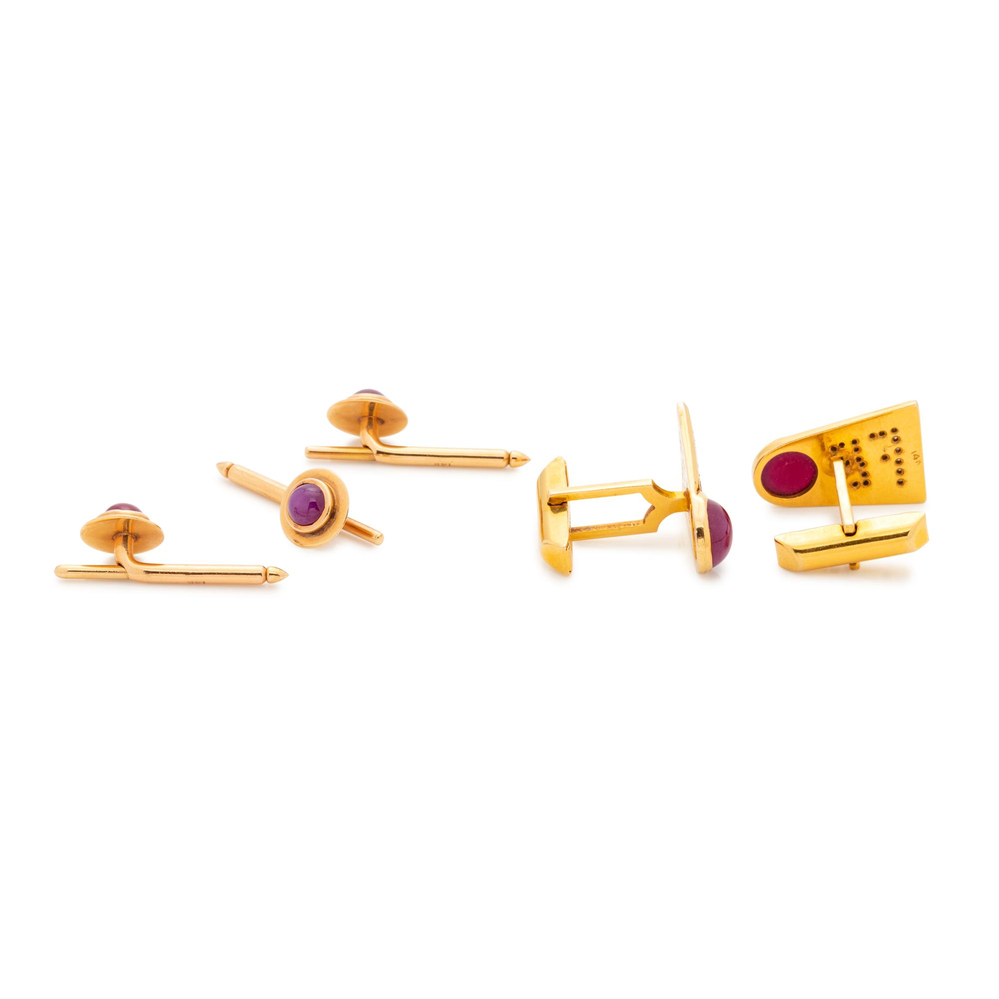 SYNTHETIC STAR RUBY DRESS SET