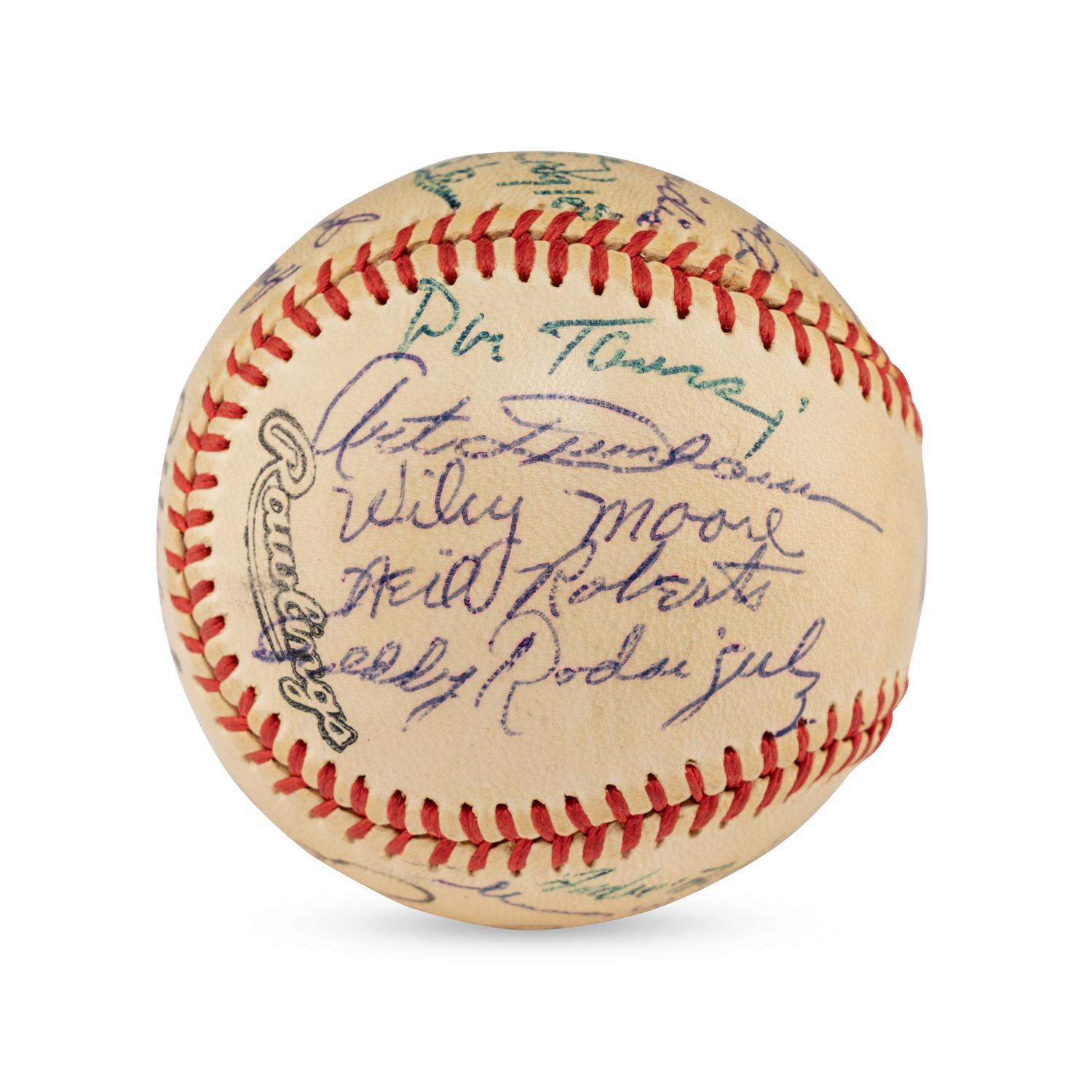 A 1956 Dallas Eagles Team Signed Autograph Baseball