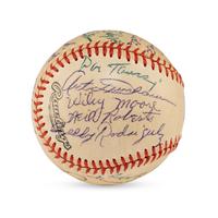 A 1956 Dallas Eagles Team Signed Autograph Baseball
