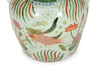 A Chinese Polychrome-Glazed Earthenware Chair