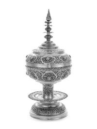 A Thai Silver Incense Burner