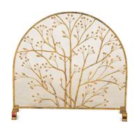 A Gilt Metal Fire Screen with Berried Branches — 20th Century