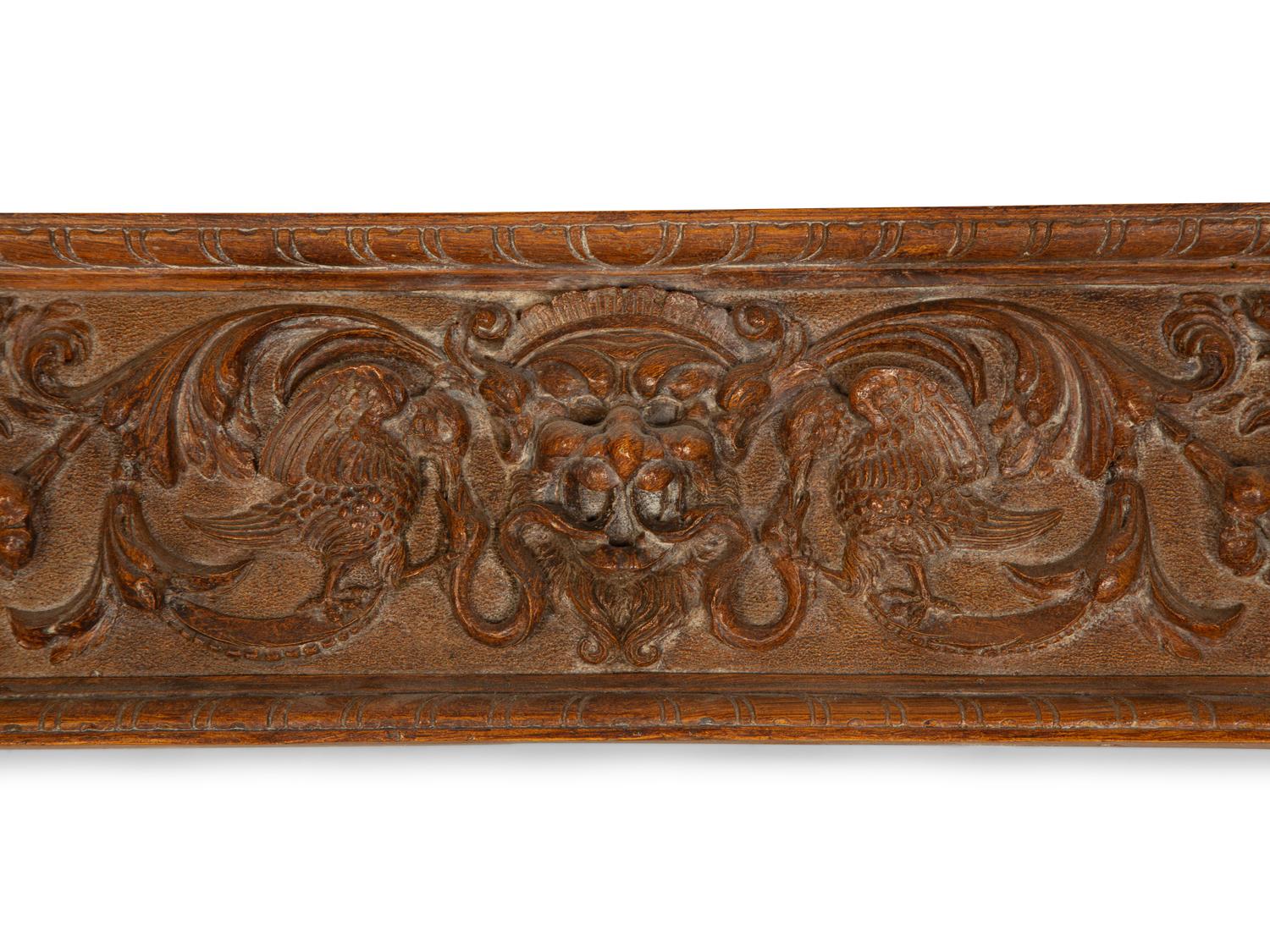 A Collection of Three Carved Wood Architectural Fragments