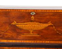 A George III Style Mahogany Urn Inlaid Slant Front Desk