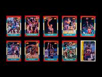 A Group of 49 1986 Fleer Basketball Cards, Including Multiple Rookies, Hall of Famers and Stars,