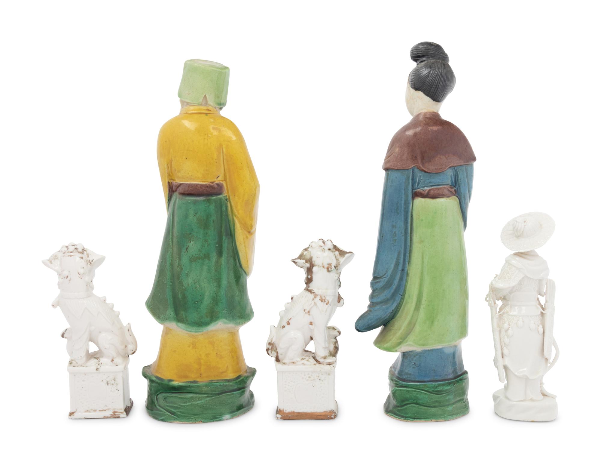 Five Chinese Porcelain Figures
