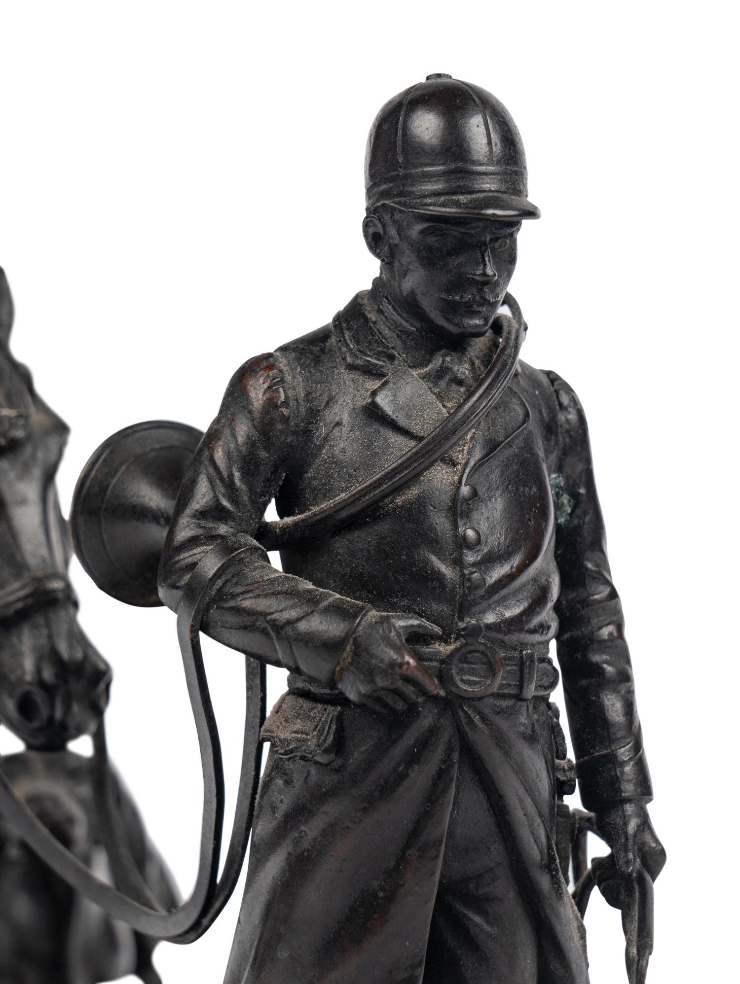An English Bronze Figural Group
