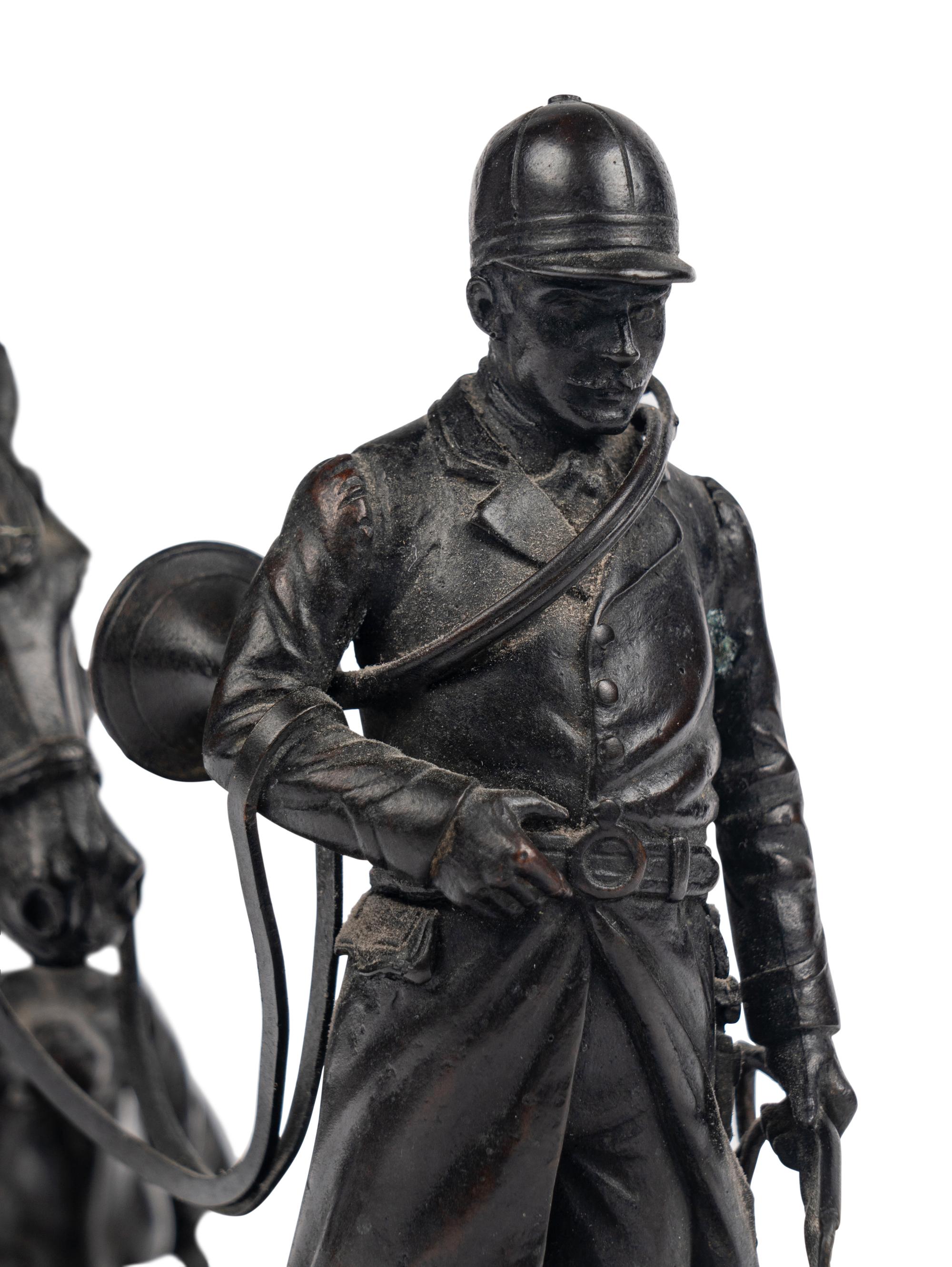 An English Bronze Figural Group