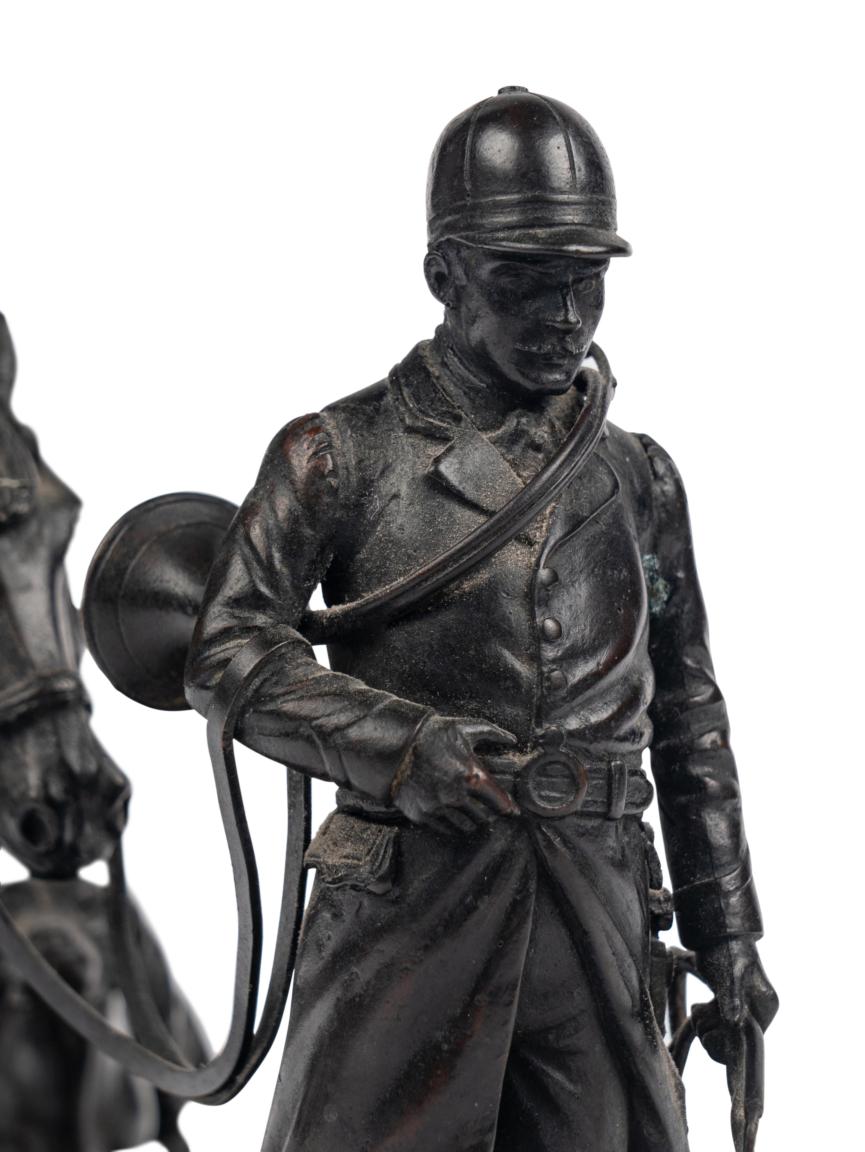 An English Bronze Figural Group