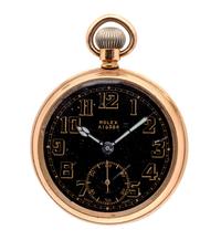 A Gold Filled Open Face Pocket Watch, Rolex,
