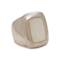Van Cleef & Arpels, 'Babylon', Mother-of-Pearl and White Gold Ring