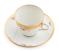 A Royal Copenhagen Golden Basket Porcelain Dinner Service