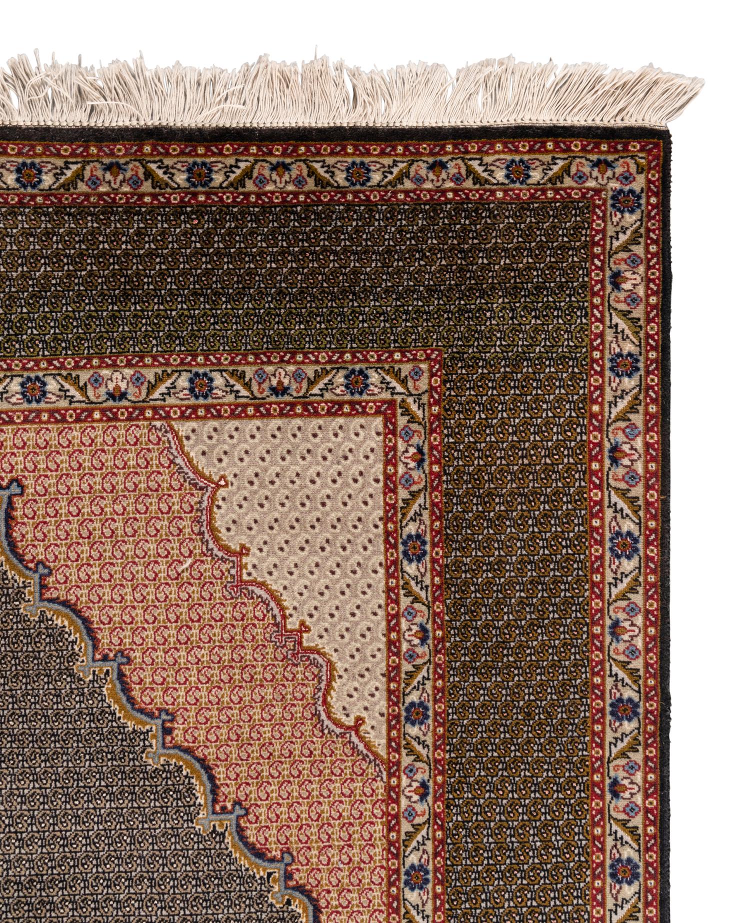 A Tabriz Silk Rug